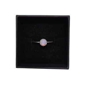 Pandora Pink Stone Ring Size 56 US 7.5 Sterling Silver